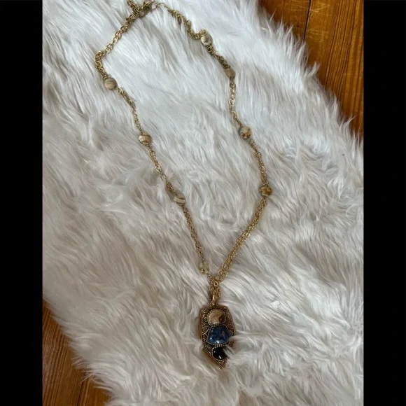 Barse Thailand gold tone and multi color stone necklace. - Picture 2 of 7